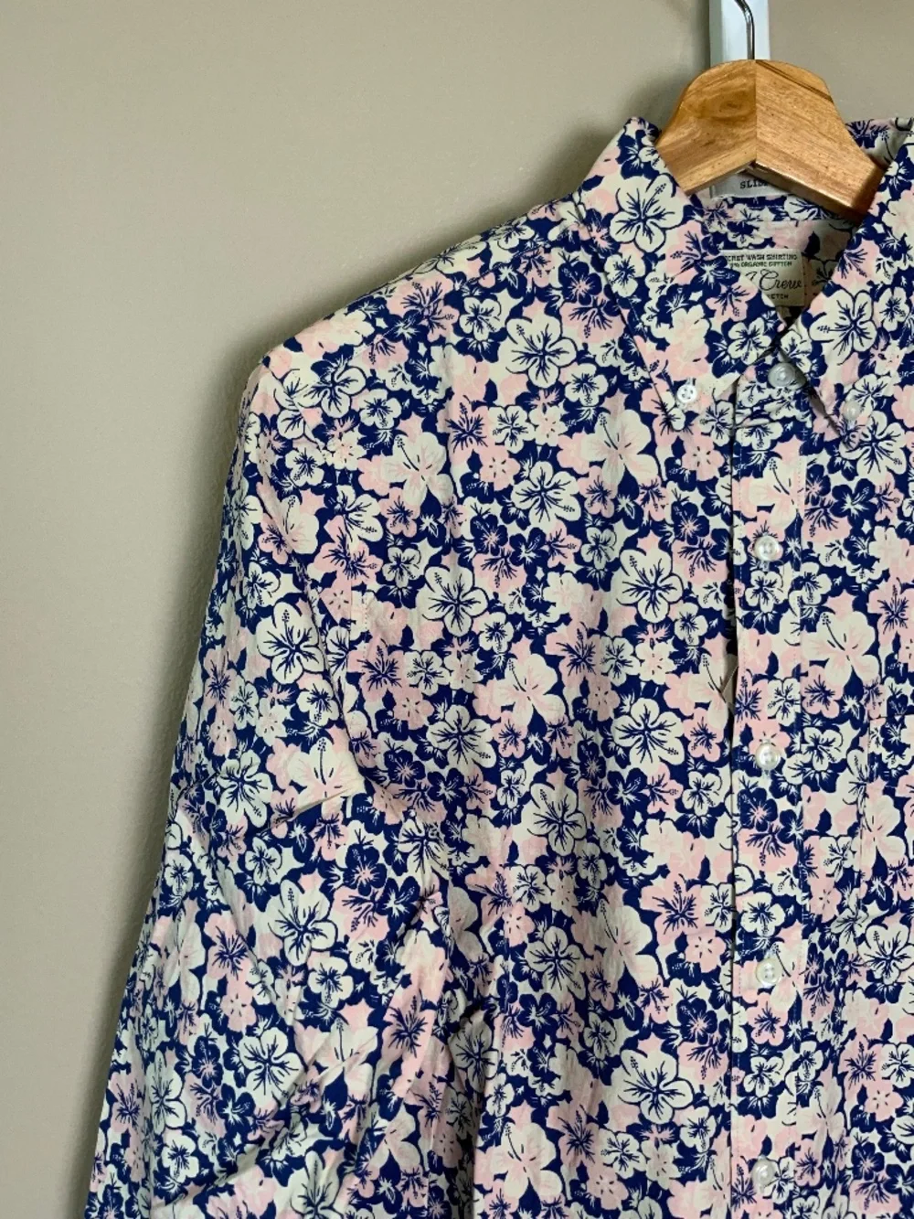 J. Crew Slim Stretch Secret Wash Cotton Poplin Button Down Shirt